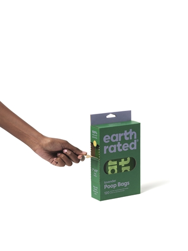 Earth Rated Poepzakjes Lavendel 120 ST met Handvaten Gerecycled