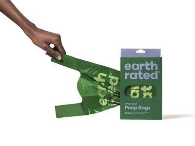 Earth Rated Poepzakjes Lavendel 120 ST met Handvaten Gerecycled