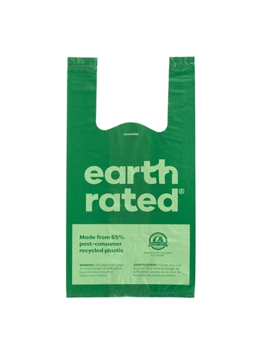 Earth Rated Poepzakjes Lavendel 120 ST met Handvaten Gerecycled