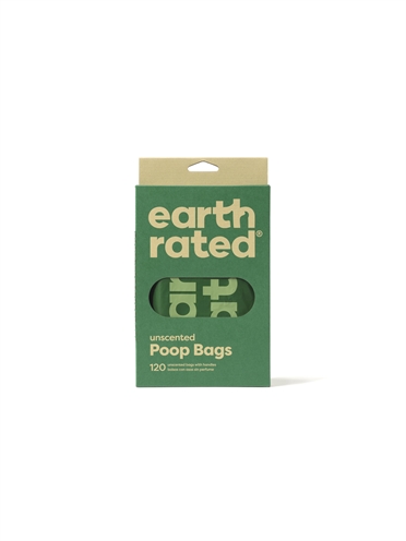 Earth Rated Poepzakjes met Handvaten 120 ST Geurloos Gerecycled
