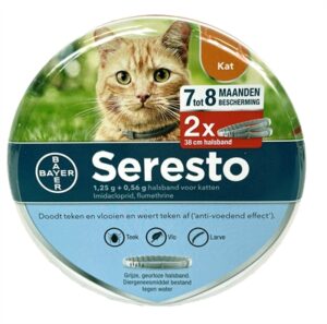 Seresto Teken- En Vlooienband Kat 38 CM 2 ST