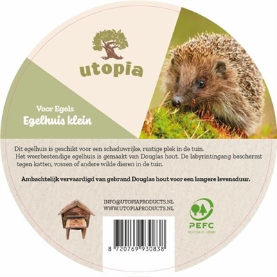 Utopia Egelhuis Gebrand Douglas Hout 48x38x29 CM