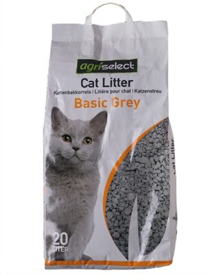 Agriselect Basic Grey Kattenbakvulling 20 Ltr