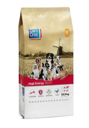 CaroCroc High Energy 28/20 Hondenvoer 12,5 KG