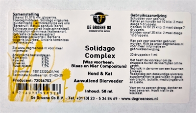 De Groene Os Solidago Complex 50 ML voor Hond/Kat