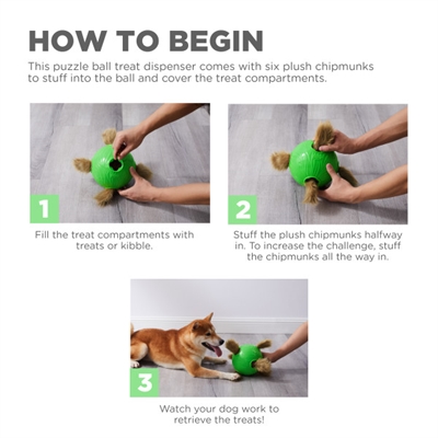 Outward Hound Nina Ottosson Snuffle N' Treat Bal Groen 16 cm