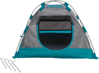 Trixie Hondentent Donkergrijs/Petrol 80x65x63 cm — Comfortabele plek voor jouw hond
