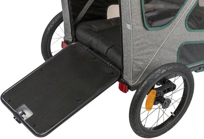 Trixie Fietskar Grijs/Salie 80x98-147x103 cm voor honden
