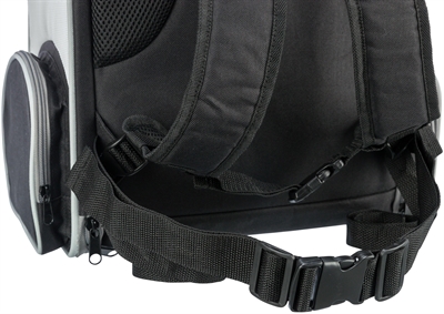 Trixie Hondentas Rugtas Chloe Lichtgrijs/Zwart 39x27x43 cm