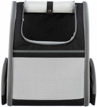 Trixie Hondentas Rugtas Chloe Lichtgrijs/Zwart 39x27x43 cm