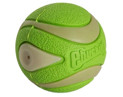 Chuckit Max Glow Ultra Squeekerbal Groen 6 cm