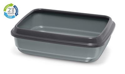 Imac Kattenbak Jerry 2ND Life Gerecycled Lichtgrijs / Antraciet 50x40x14,5 CM