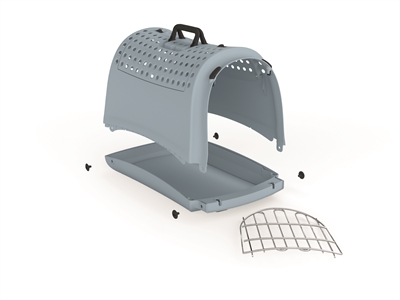Imac Reismand Linus Cabrio 50x32x34,5 cm Lichtblauw Gerecycled