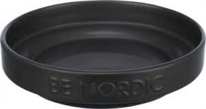 Trixie Be Nordic Voerbak Kat Keramiek / Rubber Zwart 16 CM