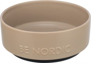 Trixie Be Nordic Voerbak Hond Keramiek/Rubber 18 CM Taupe