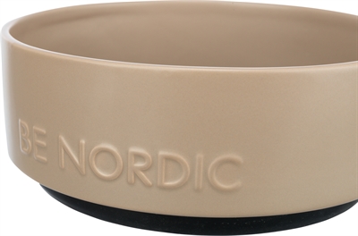 Trixie Be Nordic Voerbak Hond Keramiek/Rubber 18 CM Taupe