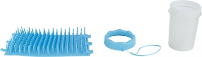 Trixie Pootreiniger Hond Silicone/PP Blauw Medium/Large 15 cm