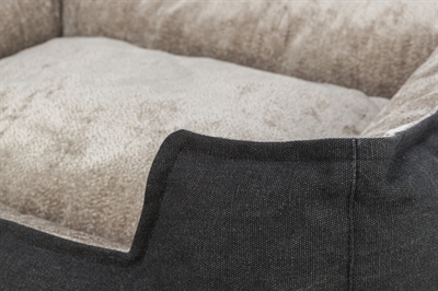 Trixie Be Nordic Hondenmand Fohr Zwart/Zand 60x50 cm — Comfortabele plek voor jouw hond