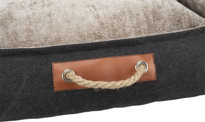 Trixie Be Nordic Hondenmand Fohr Zwart/Zand 60x50 cm — Comfortabele plek voor jouw hond