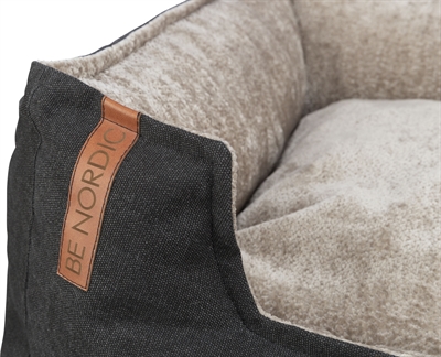 Trixie Be Nordic Hondenmand Fohr Zwart/Zand 100x80 cm — Comfortabele rustplek voor jouw hond