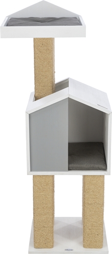 Trixie Be Nordic Krabpaal Jonte Grijs / Wit 38x38x115 CM