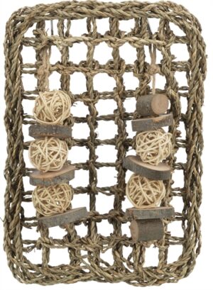 Trixie Knaagdier Mat Zeegras met Speeltjes 18x30 cm