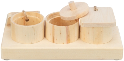 Trixie Snack Cups Hout voor Ratten en Konijnen 15x4,5x6 cm