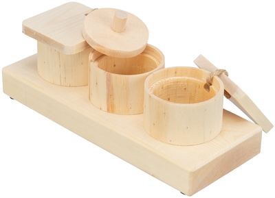 Trixie Snack Cups Hout voor Ratten en Konijnen 15x4,5x6 cm