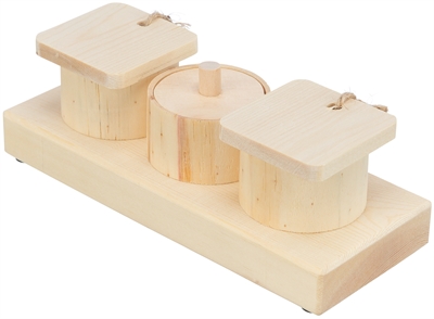 Trixie Snack Cups Hout voor Ratten en Konijnen 15x4,5x6 cm
