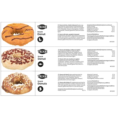 Trixie Honden Donuts Mix Assorti 10 cm 100 gr - 50 st