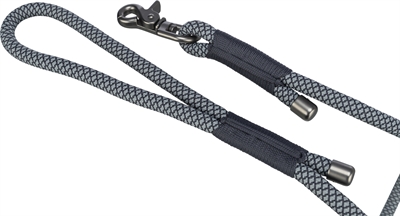 Trixie Soft Rope Hondenriem Zwart/Grijs 100x1 cm