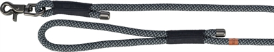 Trixie Soft Rope Hondenriem Zwart/Grijs 100x1 cm