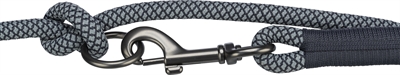 Trixie Soft Rope Hondenriem Verstelbaar 200x1 cm Zwart/Grijs