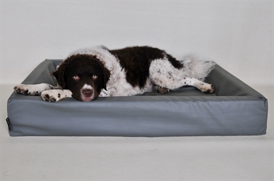 Bia Bed Kunstleer Hoes Hondenmand Grijs Bia-7 120x100x15 CM