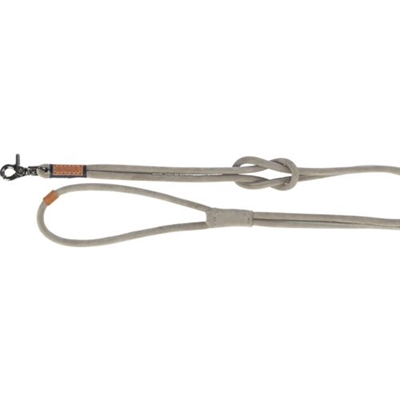 Trixie Be Nordic Hondenriem Leer Grijs 120x0,8 cm