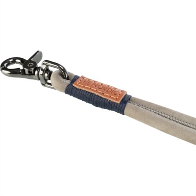 Trixie Be Nordic Hondenriem Leer Grijs 120x0,8 cm