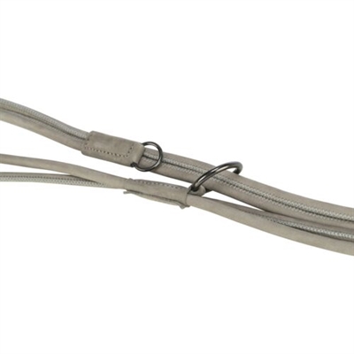Trixie Be Nordic Hondenriem Leer Verstelbaar Grijs 200x0,8 cm