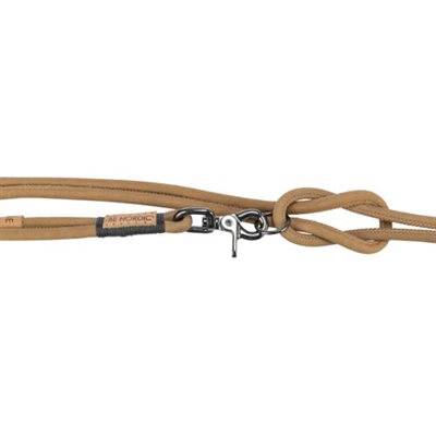 Trixie Be Nordic Hondenriem Leer Verstelbaar 200x0,8 cm Bruin