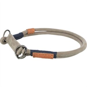Trixie Be Nordic Halsband Hond Half-slip Leer Grijs 45x0,8 CM