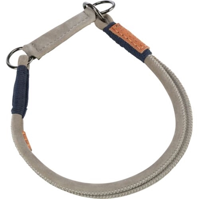 Trixie Be Nordic Half-slip Halsband Hond Leer Grijs 55x1 cm