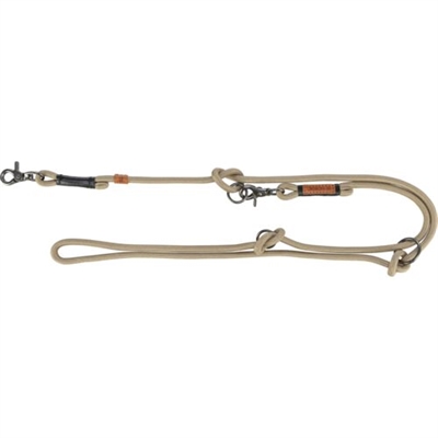 Trixie Be Nordic Hondenriem Verstelbaar Zand / Zwart 200x0,8 CM
