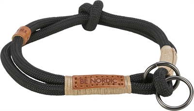 Trixie Be Nordic Half-Slip Halsband Hond Zwart/Zand 30x0,6 CM