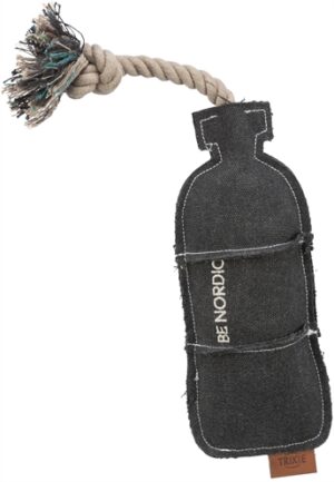 Trixie Be Nordic Hondenspeelgoed Fles Aan Touw 37 cm 3 st