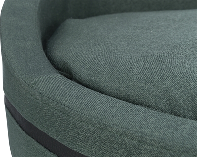 Trixie Hondenmand Citystyle Ovaal Donkergroen 65x55 cm — Comfortabele ligplek voor je hond