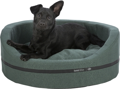 Trixie Hondenmand Citystyle Ovaal Donkergroen 65x55 cm — Comfortabele ligplek voor je hond