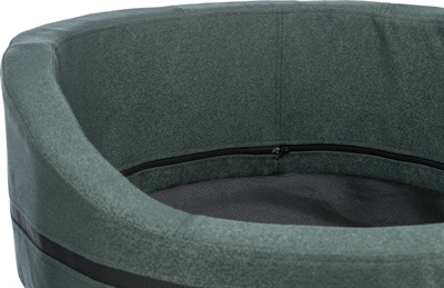 Trixie Hondenmand Citystyle Ovaal Donkergroen 80x65x24 cm — Comfortabele rustplek voor je hond
