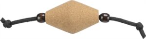 Trixie Kattenspeelgoed Rugbybal aan Band Kurk/Hout 4x4x17 cm 4 st