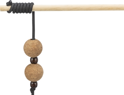 Trixie Kattenspeelgoed Speelhengel met Kurk/Hout 40 cm 4 st