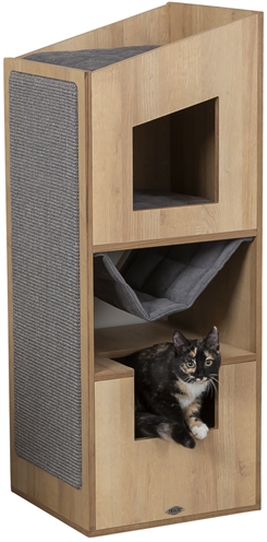 Trixie Citystyle Krabpaal Bruin/Grijs 105 cm