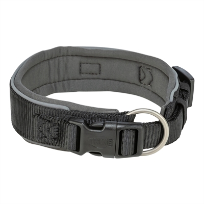 Trixie Halsband Hond Extra Breed Zwart/Grafiet 27-35x2,5 cm